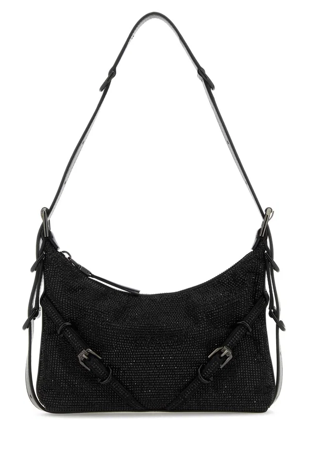 Givenchy Voyou Shoulder Bag — Black in Black Leather from HEWI