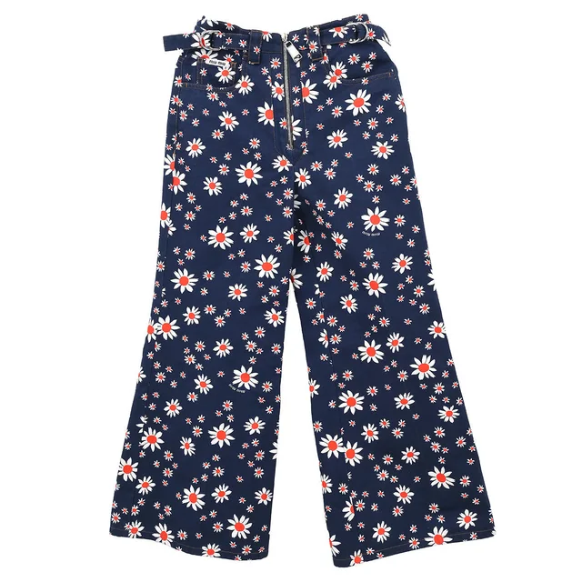 Miu Miu 2019 Long Pants Navy #36S in Navy from AMORE Vintage Tokyo