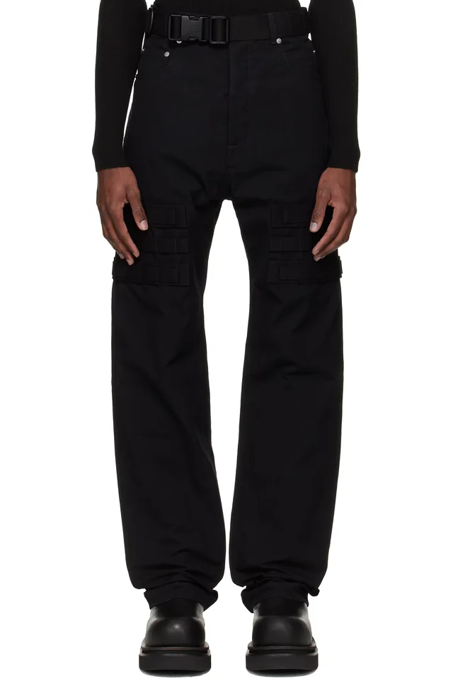 Black Temple Slim Geth Cargo Pants, image 1 of 1 from SSENSE