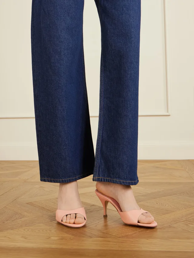 AEYDE Samia leather mules in Pink, photo 2 of 2 from NET-A-PORTER (Canada)
