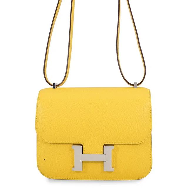 Hermès Constance3 Miroir Jaune de Naples Epsom Size Mini in Yellow Epsom leather from GALLERY RARE