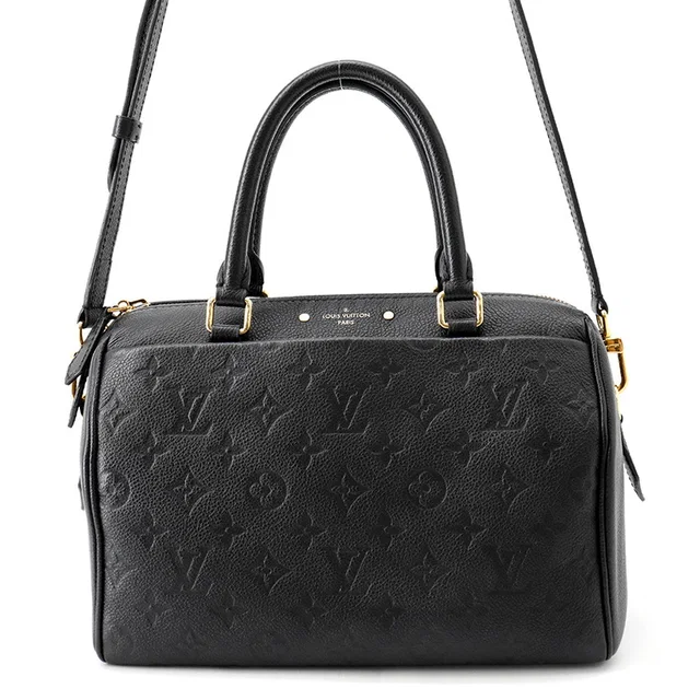 Louis Vuitton Speedy Bandouliere NM NoirM42401 Monogram Empreinte Leather Size 25 in Leather from GALLERY RARE
