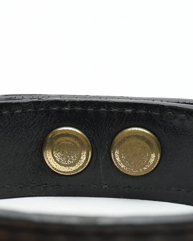 Saint Laurent Leather Chain Bracelet in Leather from A Retro Tale, photo 6 of 7