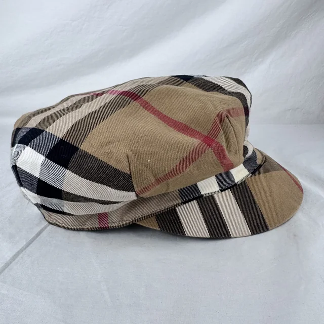 Burberry House Check Baker Boy Hat in Cotton from Reowned, photo 4 of 5
