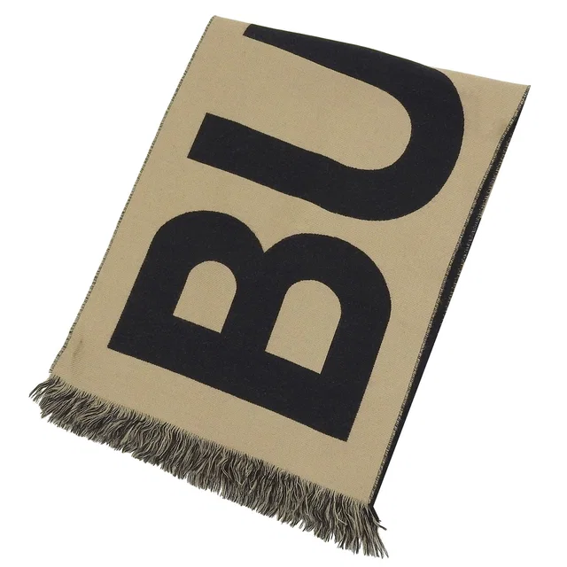 Burberry Logo jacquard Wool Scarf in Wool from LuxUness