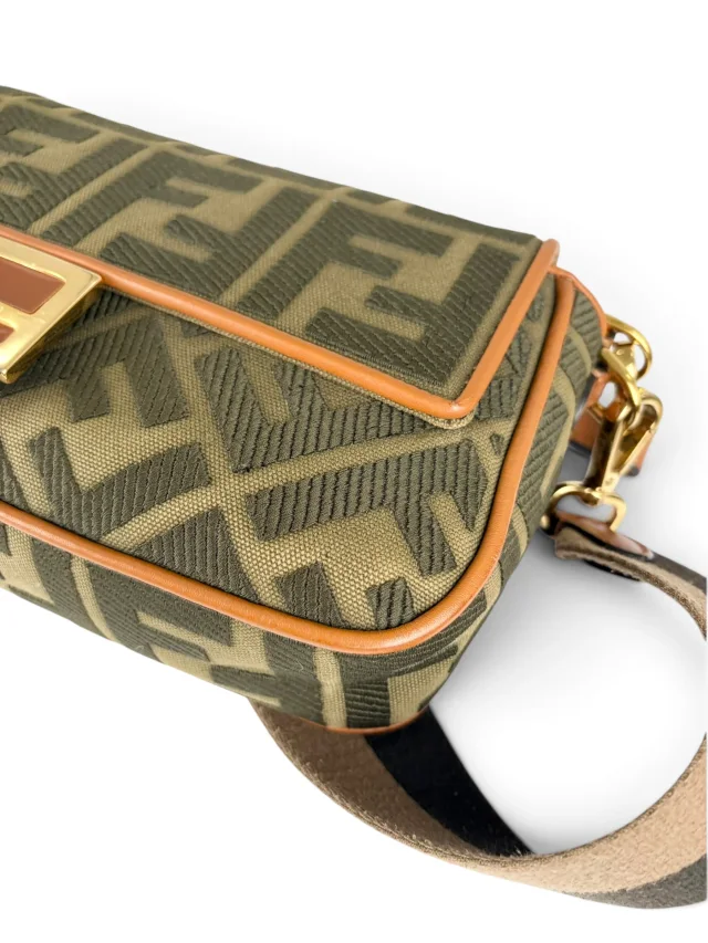 Fendi Monogram Canvas Medium Baguette in Coated canvas from Season 2 Consign, photo 8 of 9