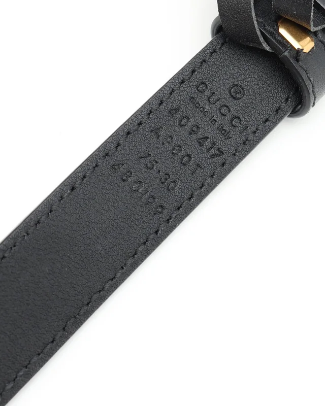Gucci GG Marmont Belt, size 75 in Denim from A Retro Tale, photo 7 of 7