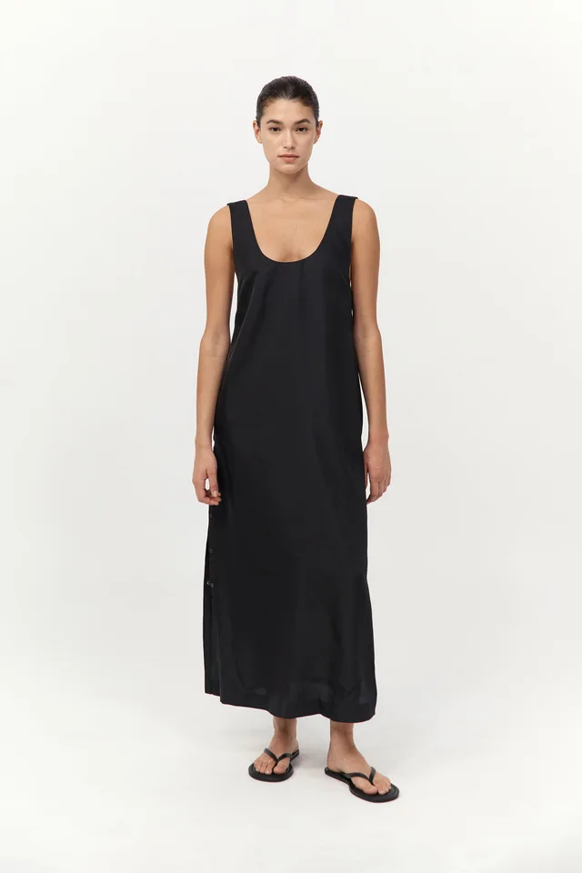 St Agni Jordan Button Up Dress - Black from St. Agni, photo 1 of 1