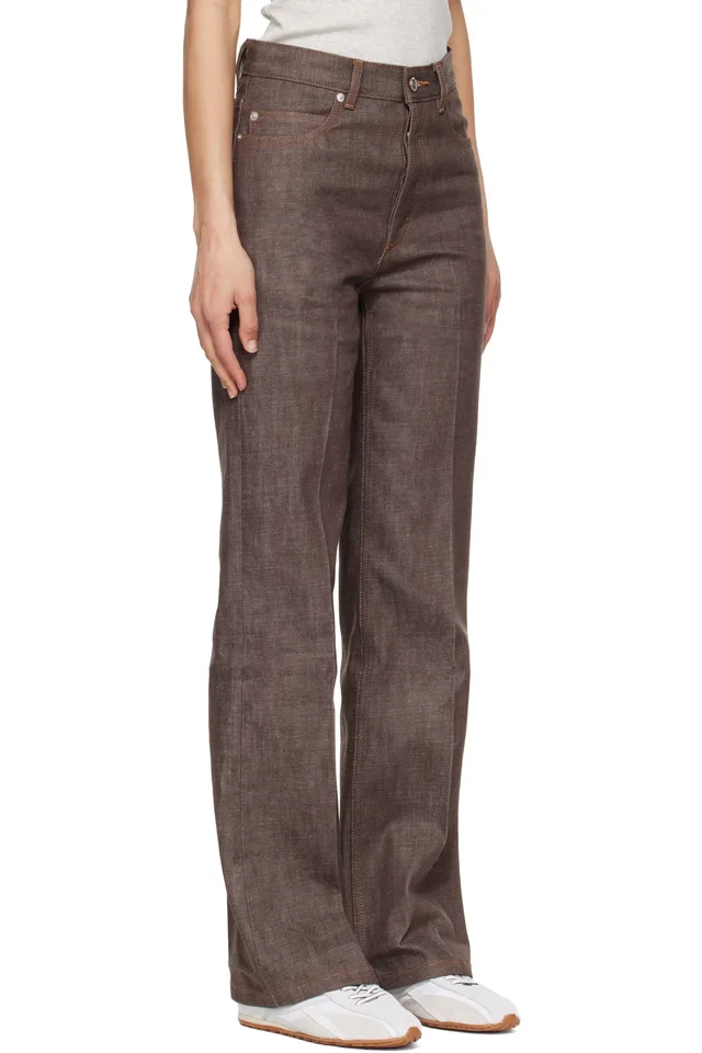 A.P.C. Brown Arno Jeans, photo 2 of 4 from SSENSE