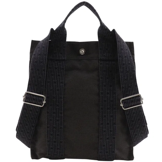 Hermès Herline a Dos PM Nylon Canvas Gray Backpack in Grey Canvas from The Reluxe