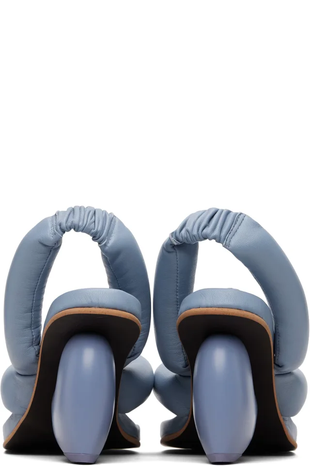 YUME YUME Blue Love Heeled Sandals, photo 2 of 5 from SSENSE