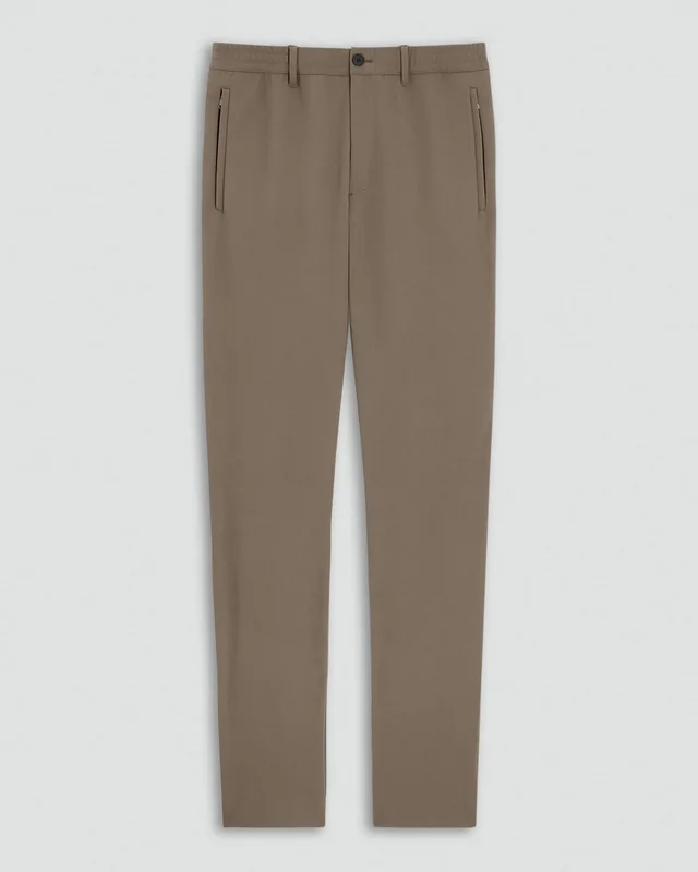Theory Curtis Drawstring Pant in Precision Ponte in MOREL Shell: 73% Polyamide, 27% Elastane; Back: 73% Polyamide, 27% Elastane, photo 6 of 12 from Theory