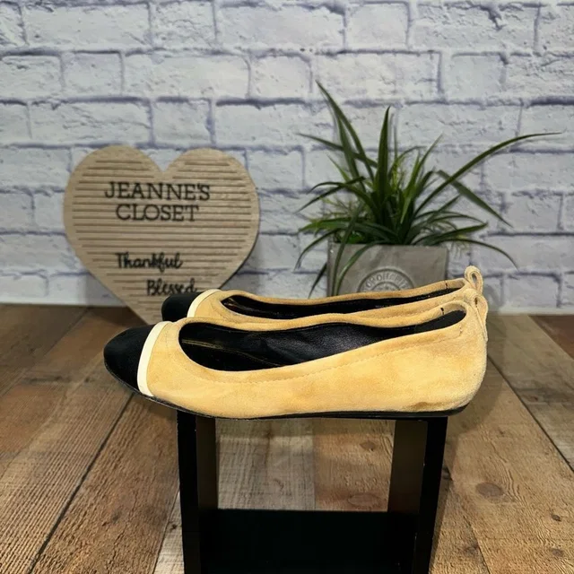 Lanvin Suede Cap Toe Ballet Flats in brown|neutral Suede from Poshmark