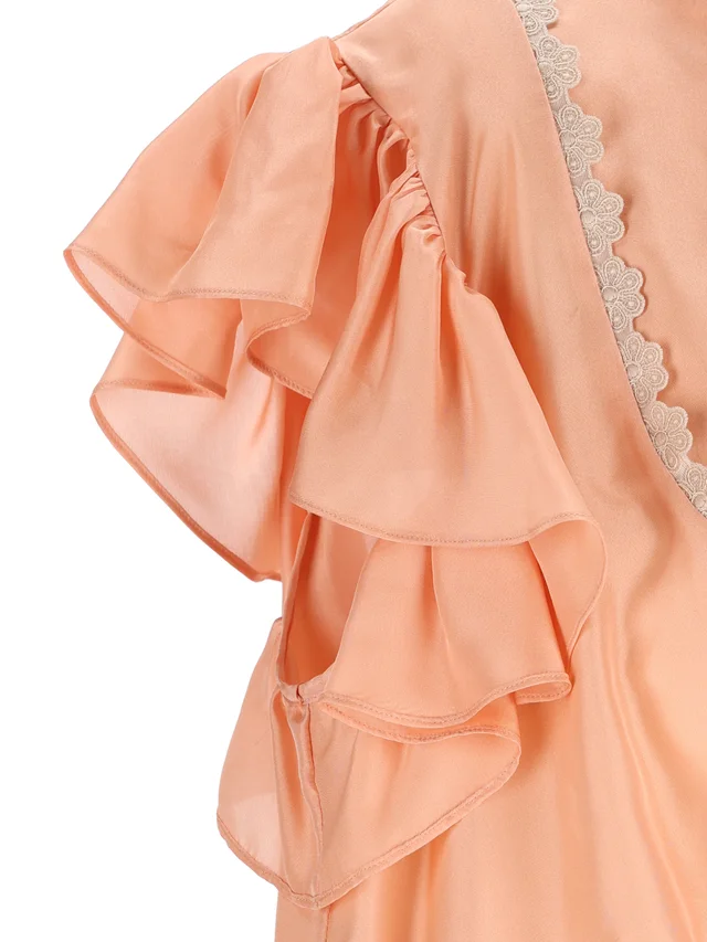 Chloé Lace-Trim Drawstring Top, photo 4 of 4 from SENSER