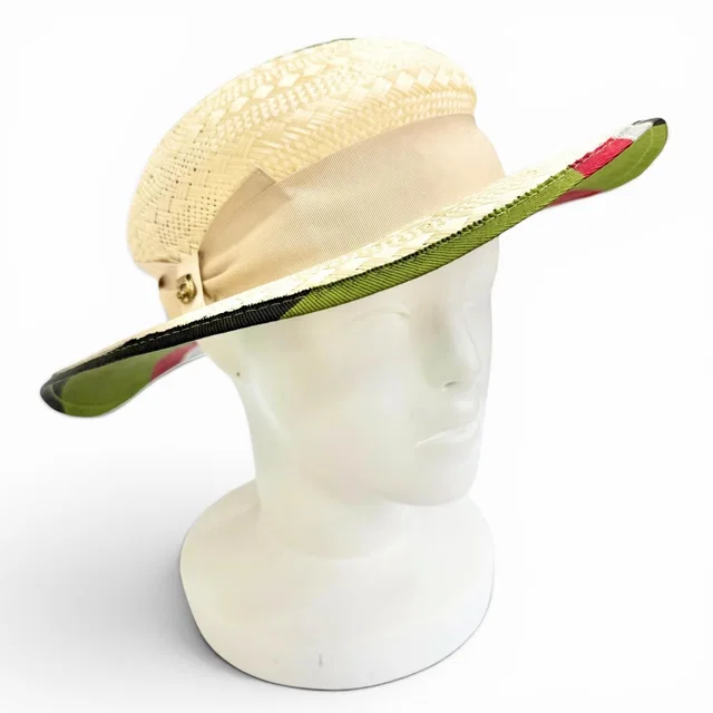 Gucci Some Silk Blend Tiger Head Ribbon Tape Straw Hat Natural L 59 in Beige Raffia from The Reluxe