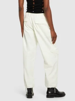 Dion Lee Wide-leg trousers with pockets in 75% Organic Cotton, 25% Nylon, photo 3 of 5 from LUISAVIAROMA