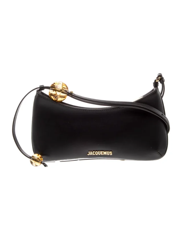 Jacquemus Leather Shoulder Bag w/ Tags in black Leather from The RealReal