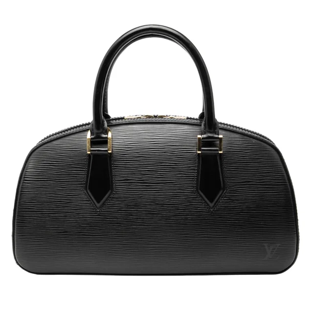 Black Louis Vuitton Epi Jasmine Handbag in Black Leather from Designer Revival