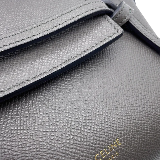 Celine Belt bag Gray189003 Leather Size Nano in Leather from GALLERY RARE, photo 10 of 18