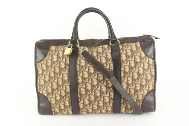 Dior Monogram Trotter Suitcase Trunk with Strap in Canvas from Bagriculture