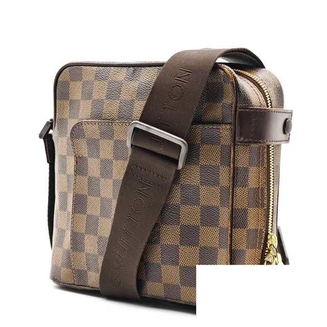 Louis Vuitton Shoulder Bag Damier Ebene Leather in Brown Leather from The Reluxe