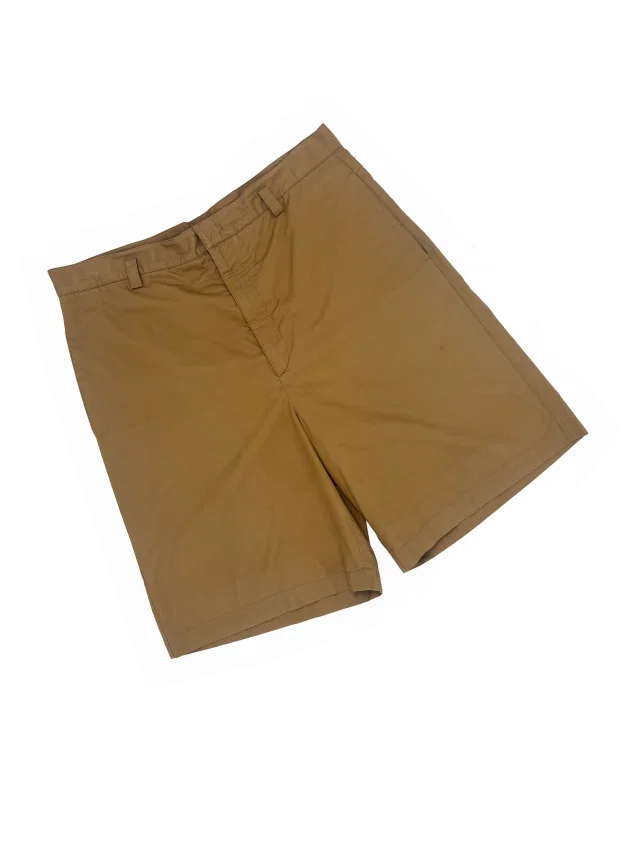 Jil Sander 2018 tan wide leg shorts in Brown from James Veloria