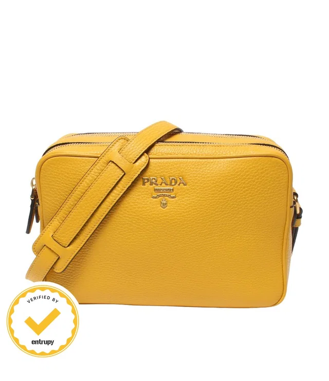 Prada Shoulder Bag Yellow in Yellow from The Reluxe