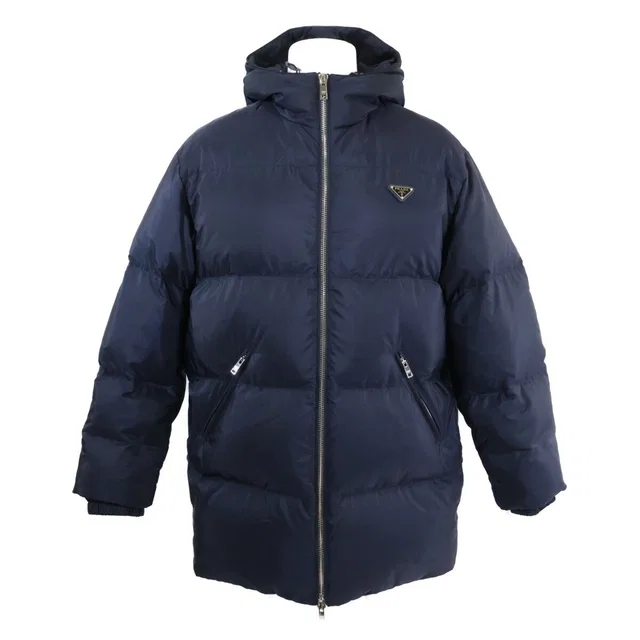 Prada Vintage Triangle Logo Down Jacket from The Reluxe