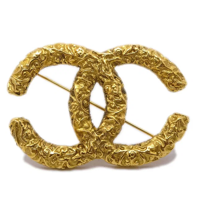 Chanel 1993 Florentine CC Brooch Large from AMORE Vintage Tokyo