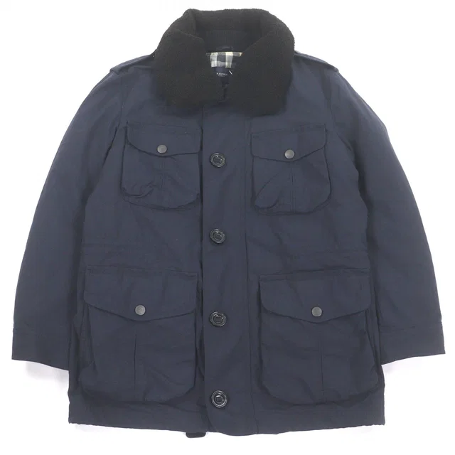 Burberry London Sheepskin Collar 3way Field Jacket in Nylon from LuxUness