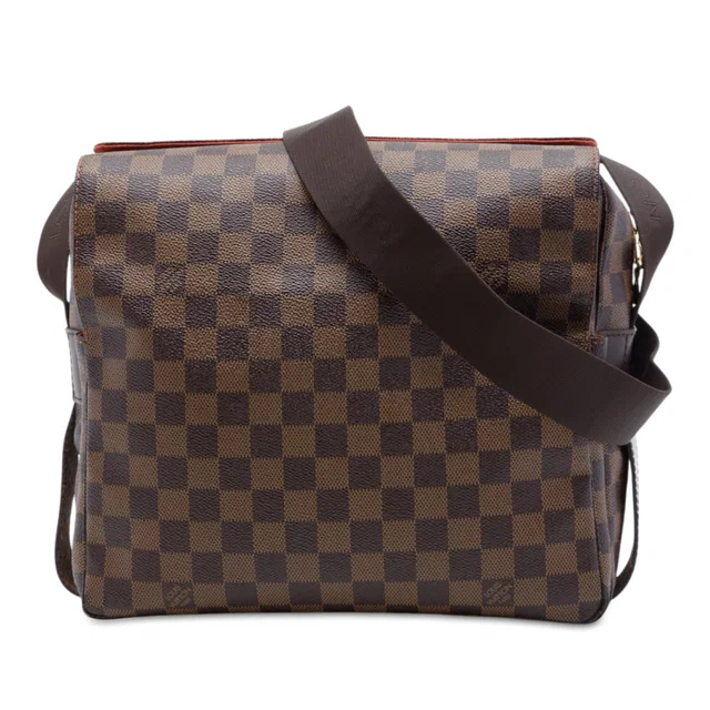 Brown Louis Vuitton Damier Ebene Naviglio Crossbody Bag in Brown Canvas from Designer Revival