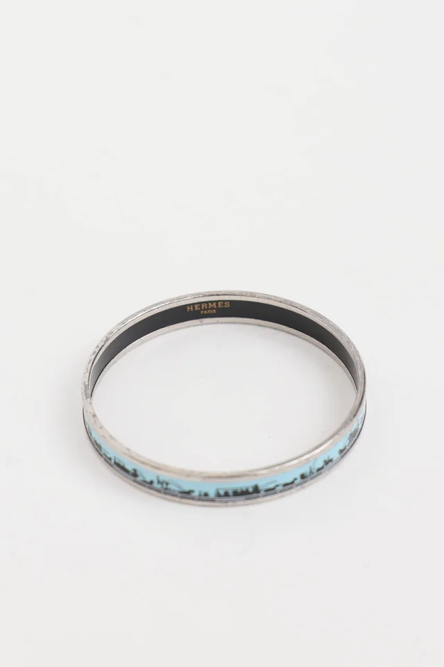 Hermès Carriage Enamel Bangle from VSP Consignment, photo 2 of 2