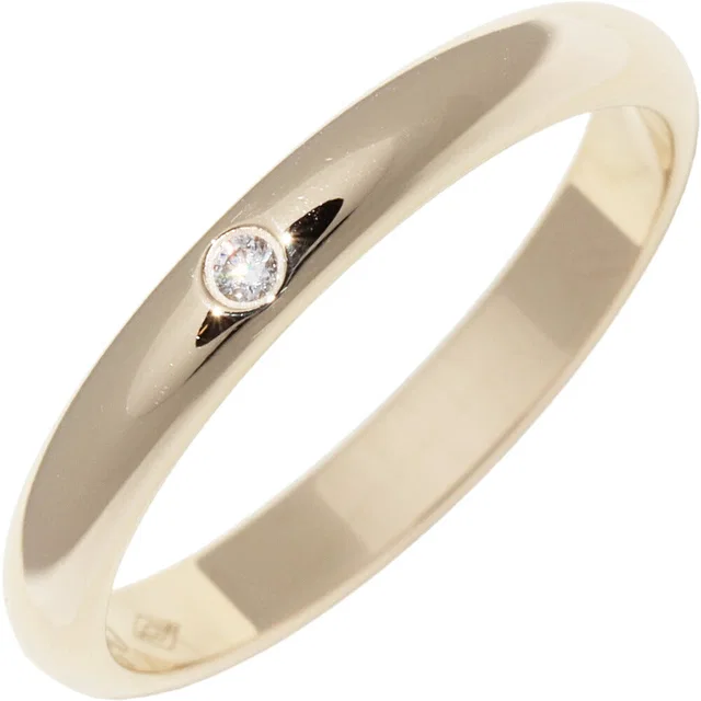 Cartier 1895 Wedding Ring Au750 Diamond Ring Size 49 from LuxUness