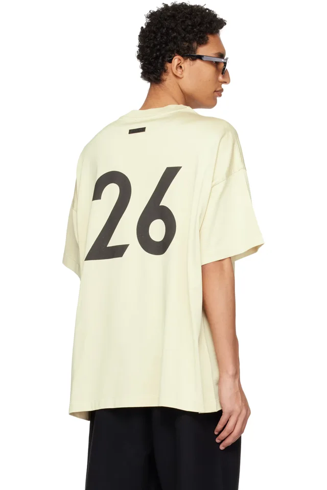 Fear of God Off-White Cotton Rayon '26' S/S T-shirt, photo 3 of 4 from SSENSE