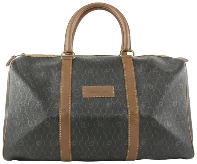 Dior Black Monogram Trotter Boston Duffle Bag in Black Canvas from Bagriculture
