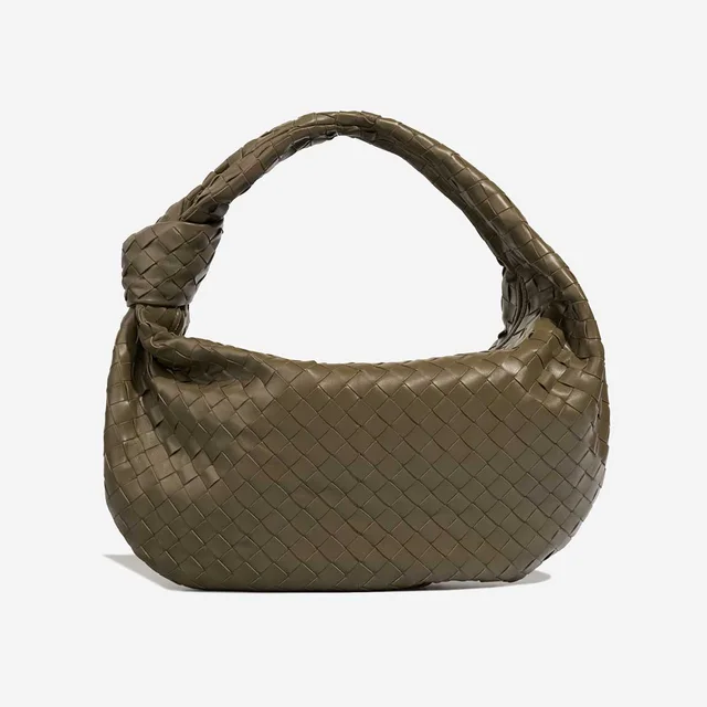 Bottega Veneta Jodie Medium Lamb Olive in Green, Grey Lambskin from SACLÀB, photo 3 of 9