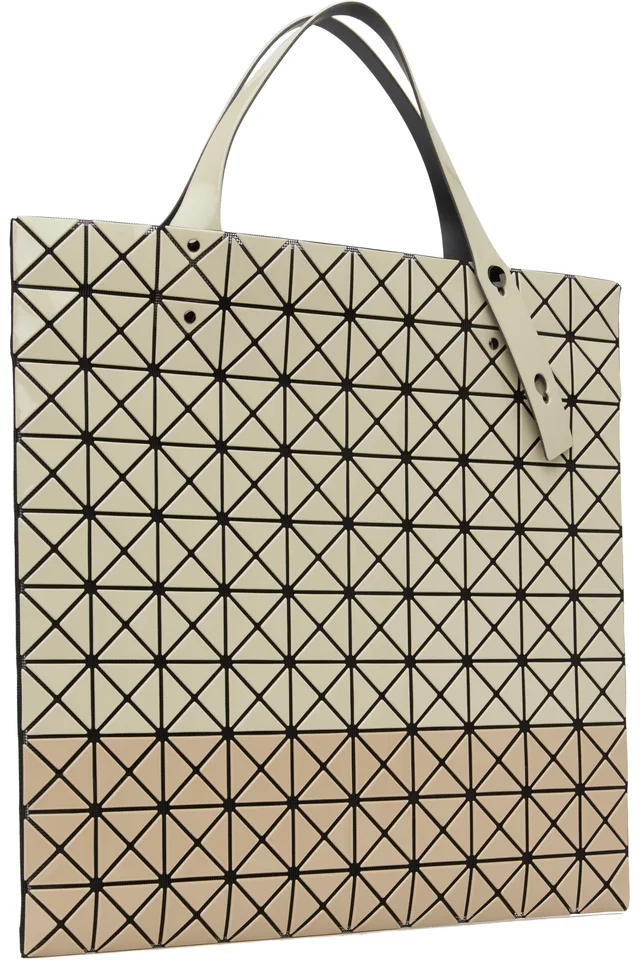 BAO BAO ISSEY MIYAKE Beige Prism Bi-Color Tote, photo 2 of 4 from SSENSE
