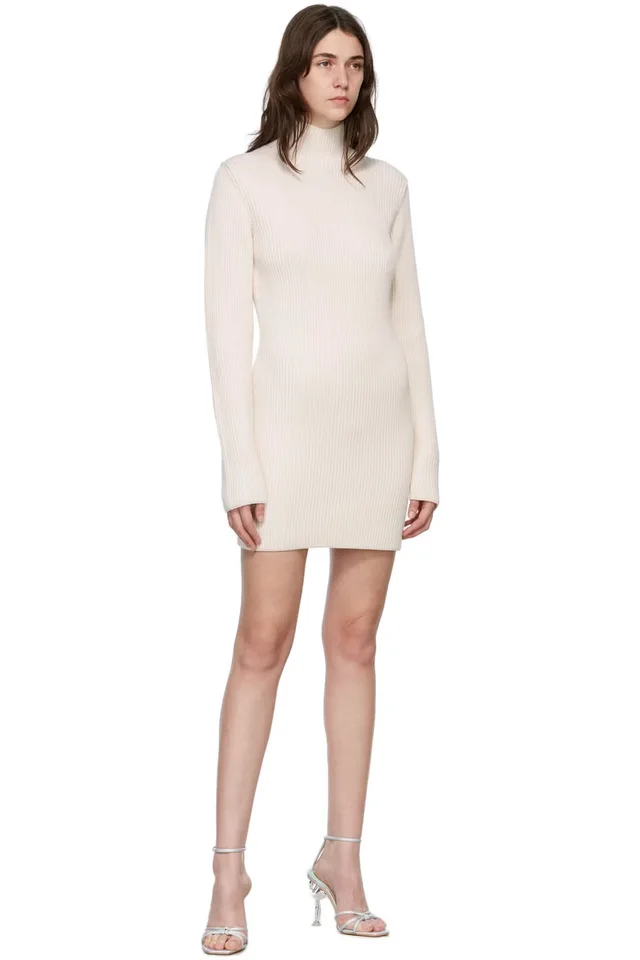 Gauge81 Off-White Wool Herning Dress, photo 4 of 4 from SSENSE