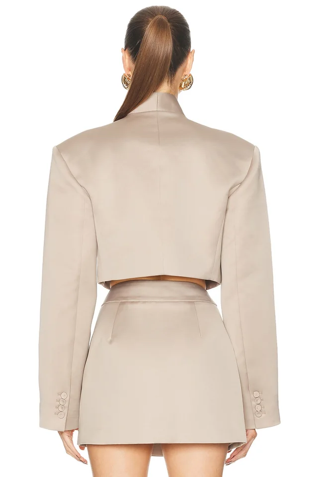 Camila Coelho Marosa Jacket in Taupe, photo 3 of 4 from REVOLVE (Canada)