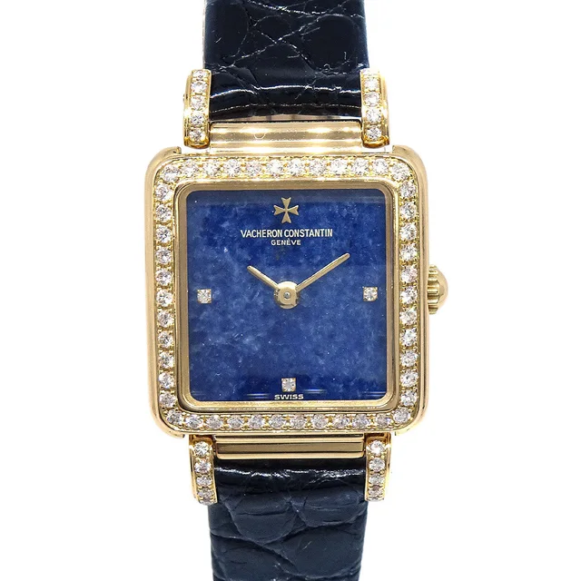 Vacheron Constantin Magellan Lapis-lazuli Manual-winding Watch 18KYG in Crocodile from AMORE Vintage Tokyo