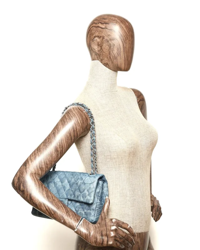 Chanel Classic Denim Medium Double Flap Bag in Denim from A Retro Tale, photo 10 of 10