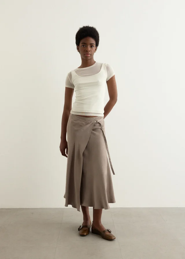 Incu Collection Tundra Wrap Skirt in Metallic from Incu, photo 1 of 1