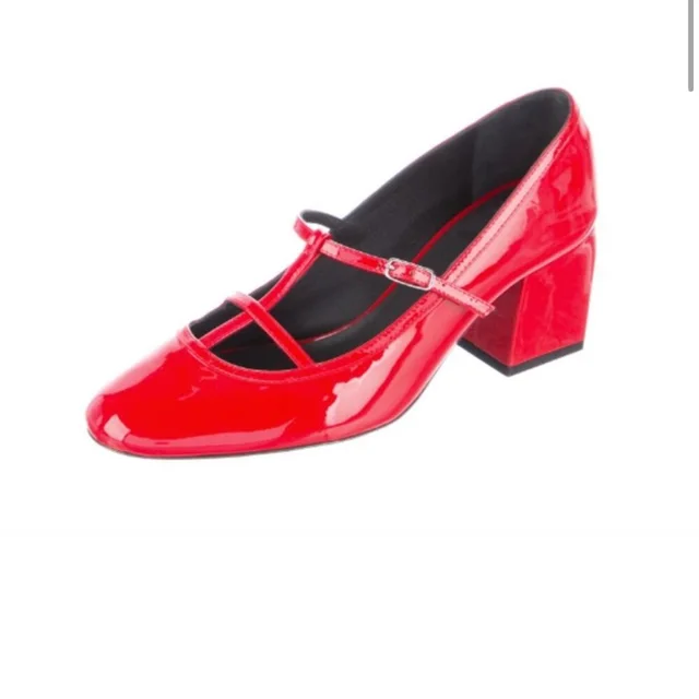 Khaite Fawn Patent Leather Pumps Scarlett Red 36 in red Patent leather from Poshmark