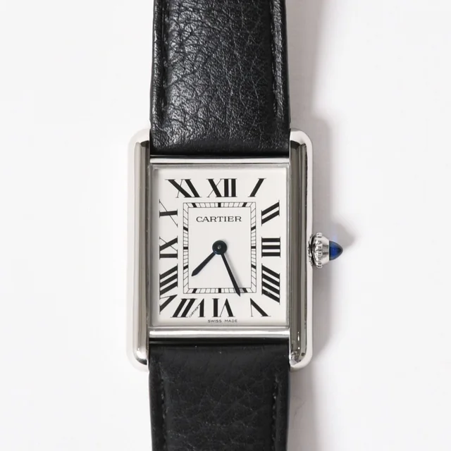Cartier Tank Must LM Watch Stainless Steel Quartz in Leather from The Reluxe