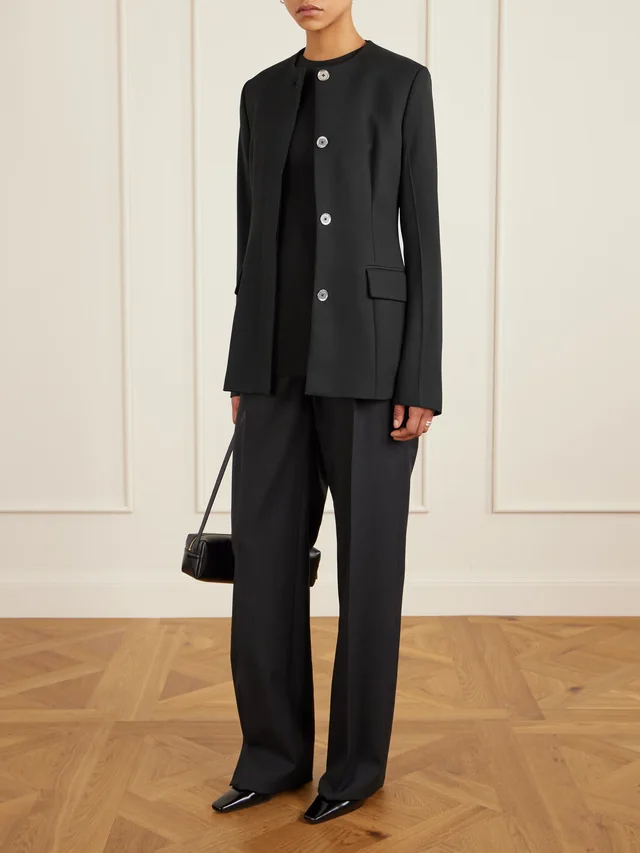 TOTEME Darted cady top in Black, photo 2 of 2 from NET-A-PORTER (Canada)