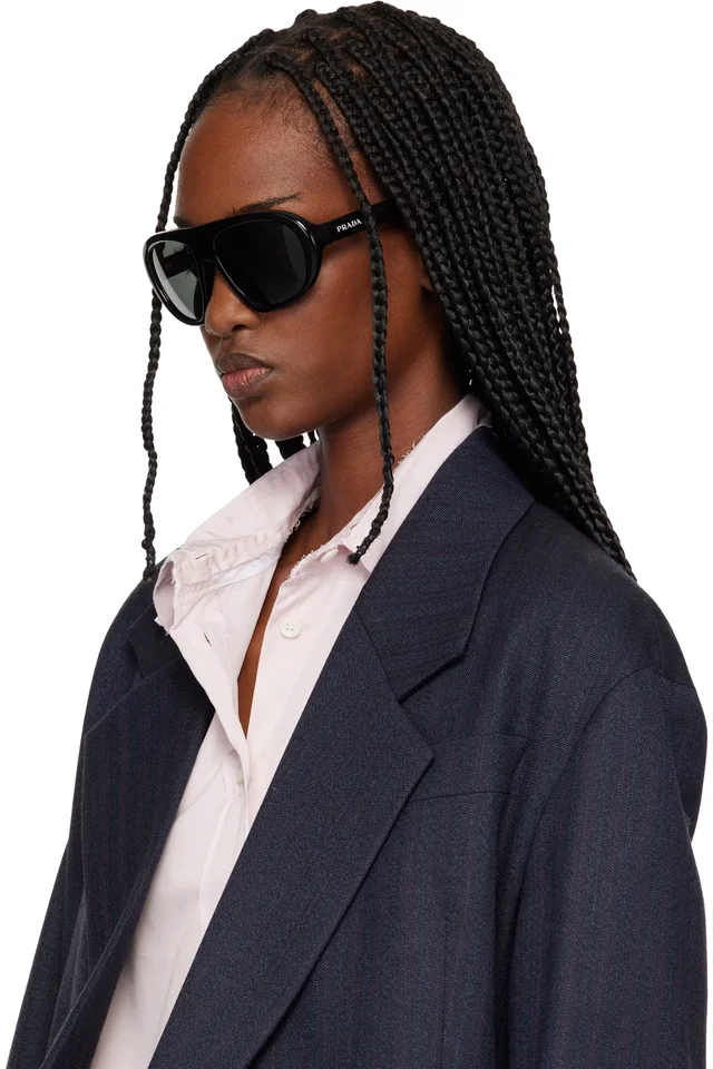 Black 'Prada Eyewear Collection' Sunglasses, photo 4 of 4 from SSENSE