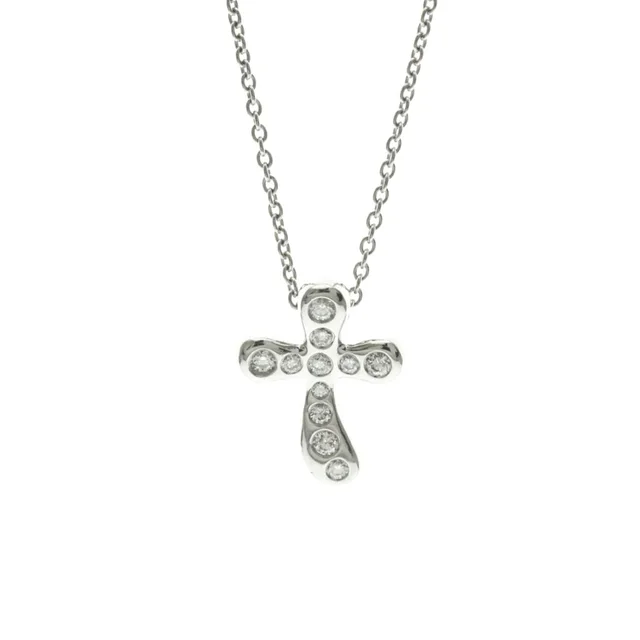 Tiffany & Co. Authentic Silver Diamond Necklace in silver|gray from Poshmark