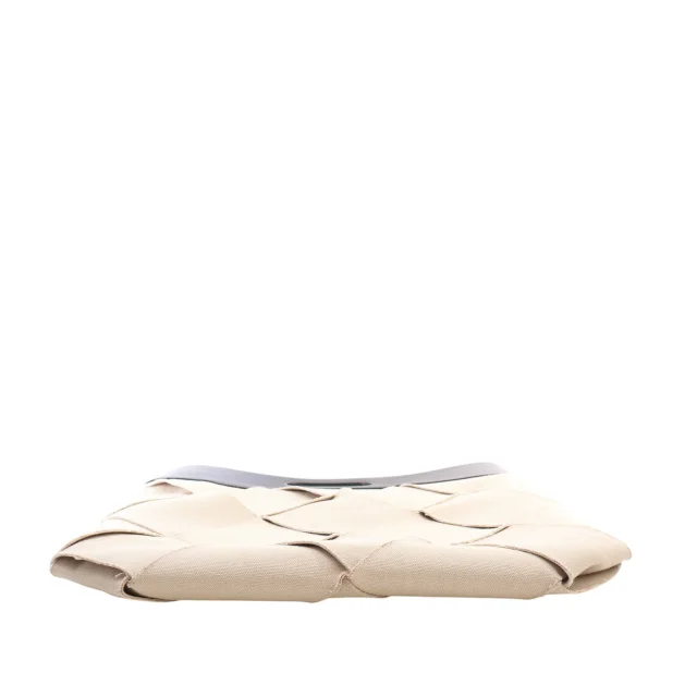 Bottega Veneta Small Canvas French Calfskin Slip Tote in Beige Calfskin from Designer Revival, photo 3 of 13