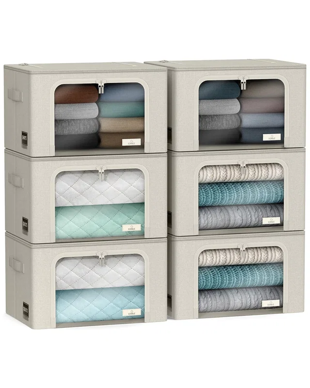 Sorbus Storage Bins With Metal Frame, image 1 of 1 from Rue La La