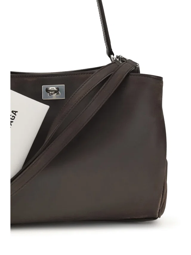 Balenciaga Rodeo Shoulder Bag — Brown Calf Leather (bos Taurus) in Brown Calfskin from HEWI